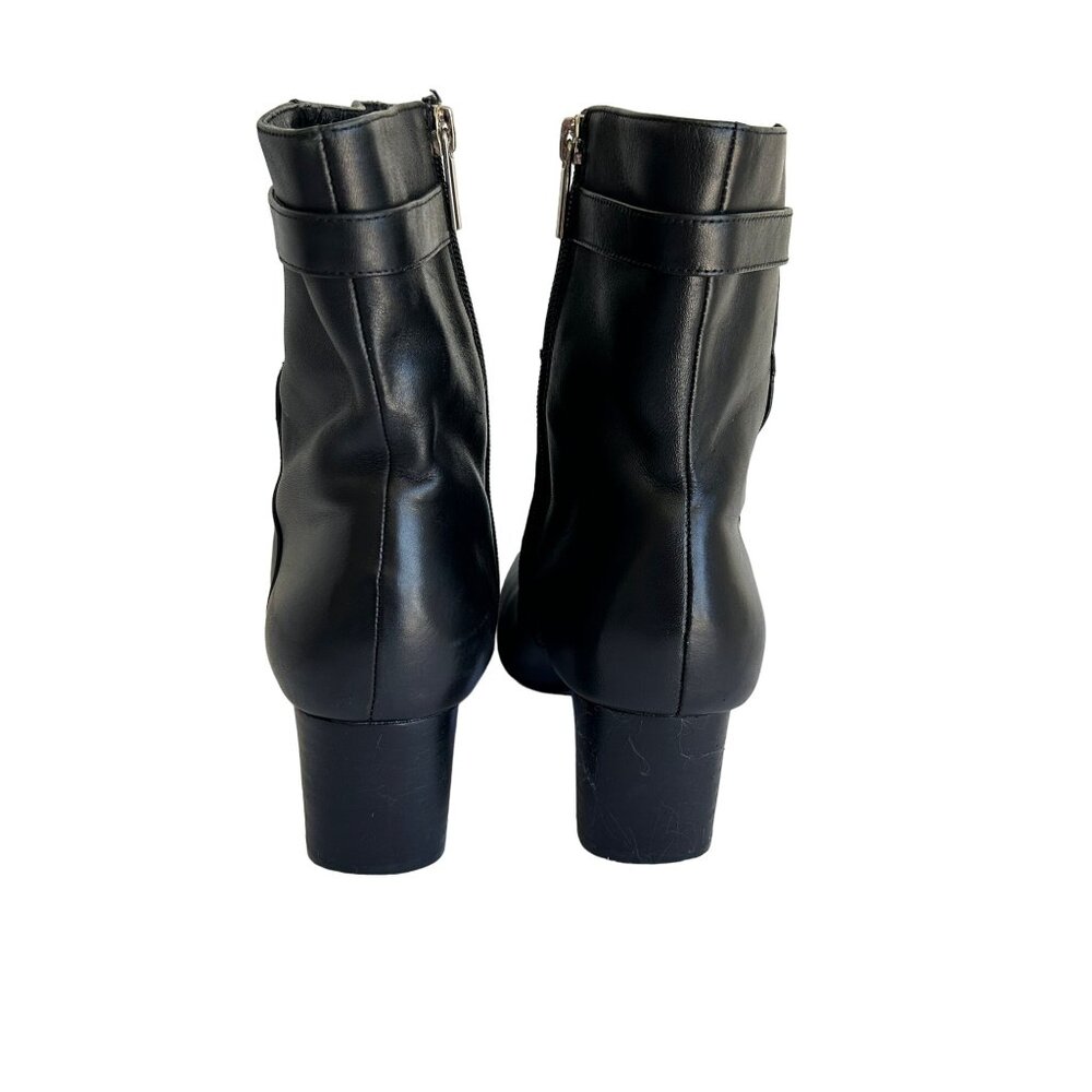 Bandalino Womens Black Leather Biker boots Ankle Boots Size 7.5M - Picture 12 of 12